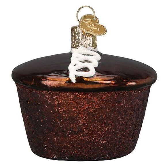 Hostess Chocolate Cupcake Licensed Christmas Holiday Ornament Glass - Picture 2 of 7